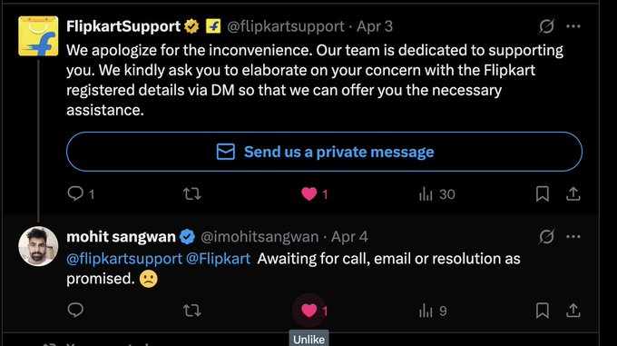 imohitsangwan's tweet photo. @flipkartsupport @flipkartsupport Ye Rahe Flipkart k messages ke screenshots or chat ke screenshots already thread mai hai. Isme mujhe ye btao ki Kaha tum logo ne resolution diya hai? https://t.co/T6cKTNPmys