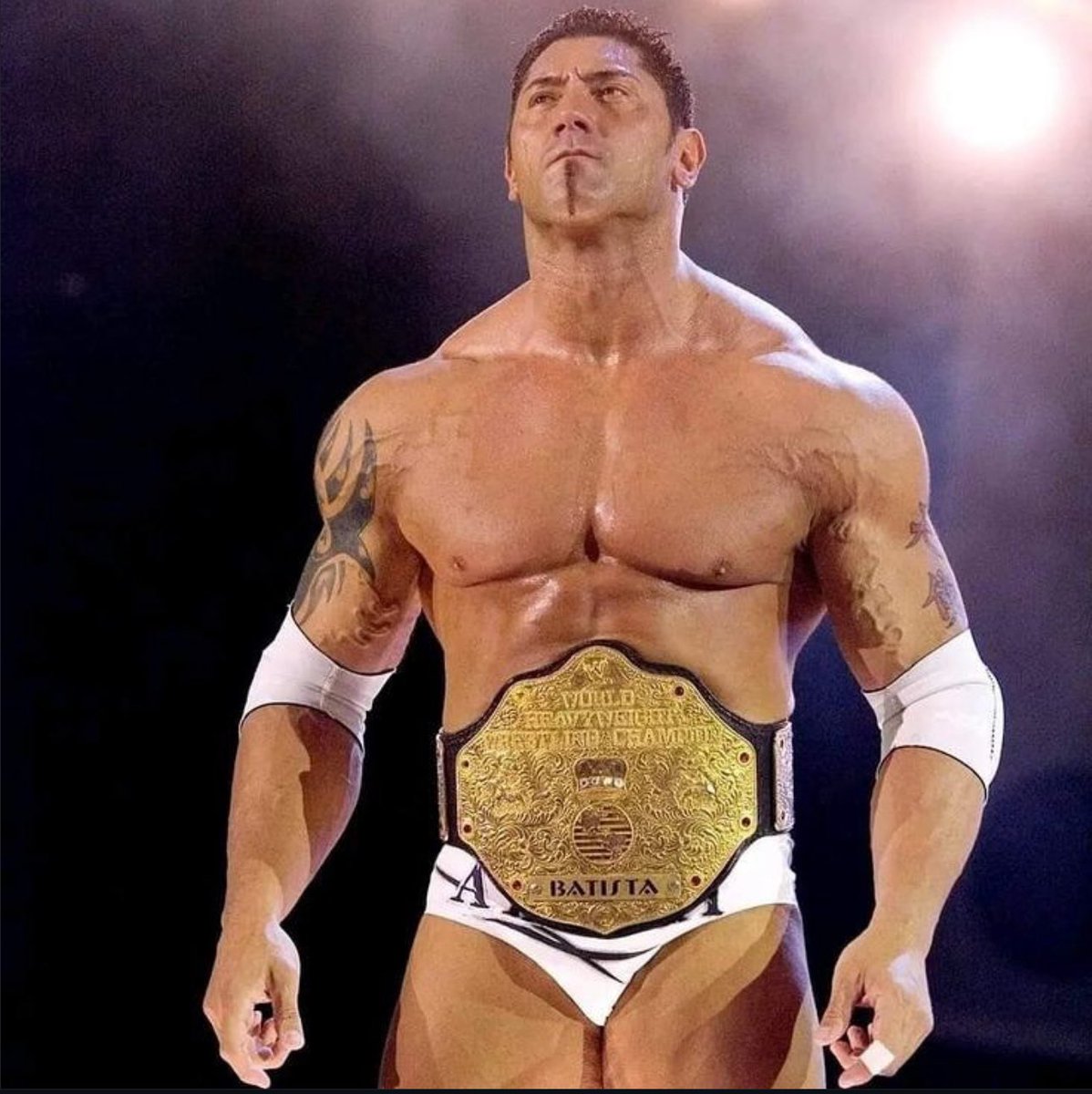 WrestleClips's tweet photo. Batista as World Heavyweight Champion  🥹❤️ https://t.co/D5WMkowexc