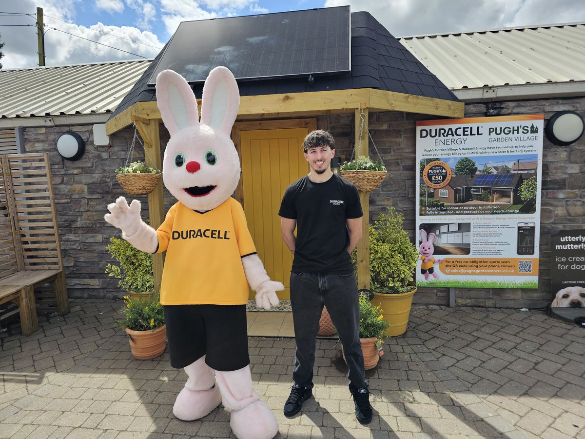 Exciting news! 🎉

Duracell Energy products are now available at Pugh's Garden Village, near Morganstown, Newport!

Ready to kickstart your home battery storage journey? 🔋

Scan the QR code when you visit and take the first step!

#DuracellEnergy #HomeStorage #PughsGardenVillage