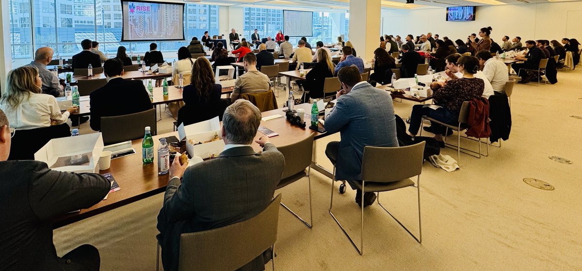 Christopher Deutsch (@chris_deutsch) on Twitter photo Full house for <a href="/RiseChicagoOrg/">Rise Chicago</a>ās lunch discussion on Chicagoās fiscal outlook
Guest speakers <a href="/ILComptroller/">Illinois Comptroller</a> <a href="/susanamendoza10/">Susana A. Mendoza ā®ļø</a>, <a href="/CivicFederation/">The Civic Federation</a>ās <a href="/JoeFergChicago/">Joe Ferguson</a> & fellow Rise co-founders <a href="/StuLoren/">Stuart Loren</a> & ED <a href="/JennyGooz/">Jenny GuzmĆ”n</a>
Iām deeply heartened to see so many good Chicagoans here šā¤ļøš Full house for <a href="/RiseChicagoOrg/">Rise Chicago</a>ās lunch discussion on Chicagoās fiscal outlook
Guest speakers <a href="/ILComptroller/">Illinois Comptroller</a> <a href="/susanamendoza10/">Susana A. Mendoza ā®ļø</a>, <a href="/CivicFederation/">The Civic Federation</a>ās <a href="/JoeFergChicago/">Joe Ferguson</a> & fellow Rise co-founders <a href="/StuLoren/">Stuart Loren</a> & ED <a href="/JennyGooz/">Jenny GuzmĆ”n</a>
Iām deeply heartened to see so many good Chicagoans here šā¤ļøš