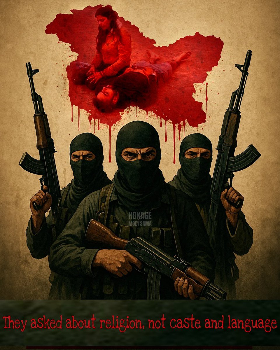 ramesh_himesh's tweet image. आप ब्राह्मण, क्षत्रिय, वैश्य, शूद्र, सामान्य, ओबीसी, एससी, एसटी, पंडित जी, यादव जी, तमिल, तेलुगु, कन्नड़, बिहारी, बंगाली, काले, गोरे नहीं हैं...उनके लिए आप सिर्फ़ काफ़िर हैं

जब वे #पहलगाम में पर्यटकों को गोली मार रहे थे तो उन्होंने जाति और भाषा नहीं बल्कि धर्म के बारे में पूछा