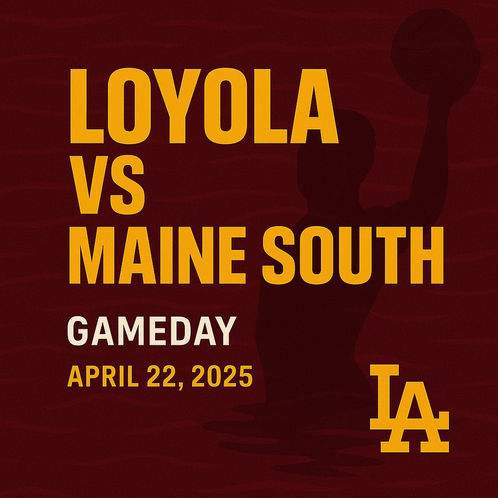 🚨 GAMEDAY!!🚨 
Loyola vs Maine South
Let’s set the tone. One opportunity.
Effort, energy, and execution from the first whistle.
No let-up. No hesitation. Loyola water polo locked in.

#GoRamblers #RelentlessLoyola #RamblersRise