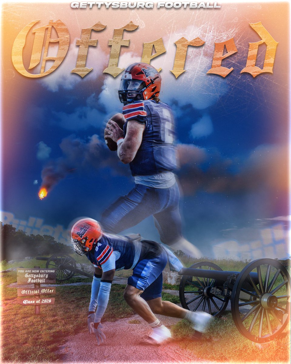 After a great conversation with <a href="/CoachTurch/">Nick Turchyn</a> I am excited to have received an offer from Gettysburg! 
<a href="/BergenCathFBall/">Bergen Catholic Football</a> <a href="/bccoachvito/">Vito Campanile</a>