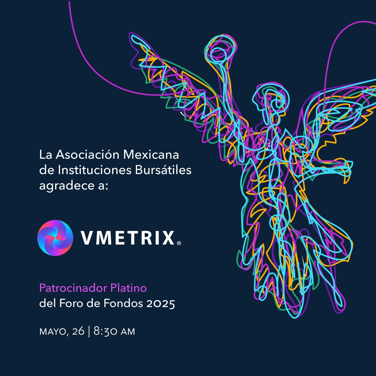 AMIB_Valores's tweet photo. Gracias @vmetrixofficial por ser Patrocinador Platino del #ForoDeFondos2025.
Su compromiso hace posible que sigamos fortaleciendo la industria de fondos de inversión.
#MetasAFondo #SoyInversionista https://t.co/kHqvCtEcMT