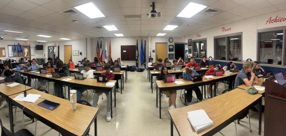 Mock AP testing today <a href="/canyonhscougars/">Canyon HS</a>! So proud of these students. Perfect practice makes for perfect performance! Over 300 students participated in 6 sessions today! More to come next week. #DominateTheExam <a href="/DavissonDustin/">Dustin Davisson</a>