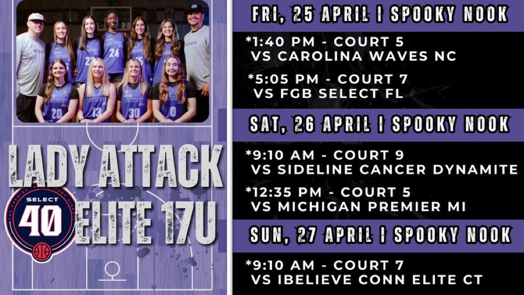 Concord Academy WBB (@caeagleswbb) on Twitter photo Coaches headed to Spooky Nook, check out 2026 G Taylor Smith
Lady Attack Elite 17u S40
<a href="/taysmith2008/">Taylor Smith</a> Coaches headed to Spooky Nook, check out 2026 G Taylor Smith
Lady Attack Elite 17u S40
<a href="/taysmith2008/">Taylor Smith</a>