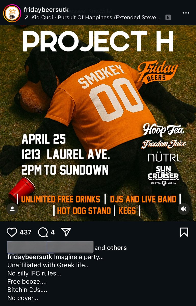 FreddySprinkles's tweet photo. No cover?? Free booze?? Not affiliated with IFC?? Bitchin DJs?? Count me in #ProjectH https://t.co/XOQ65PC6P7