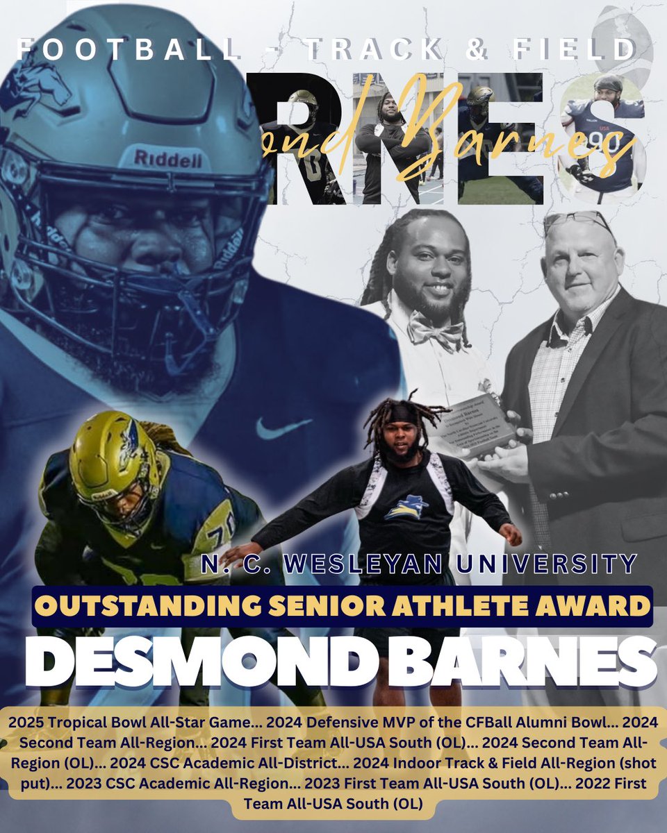 Congrats to Desmond! Well deserved! He has left his fingerprint on our program. So proud! #MountUp