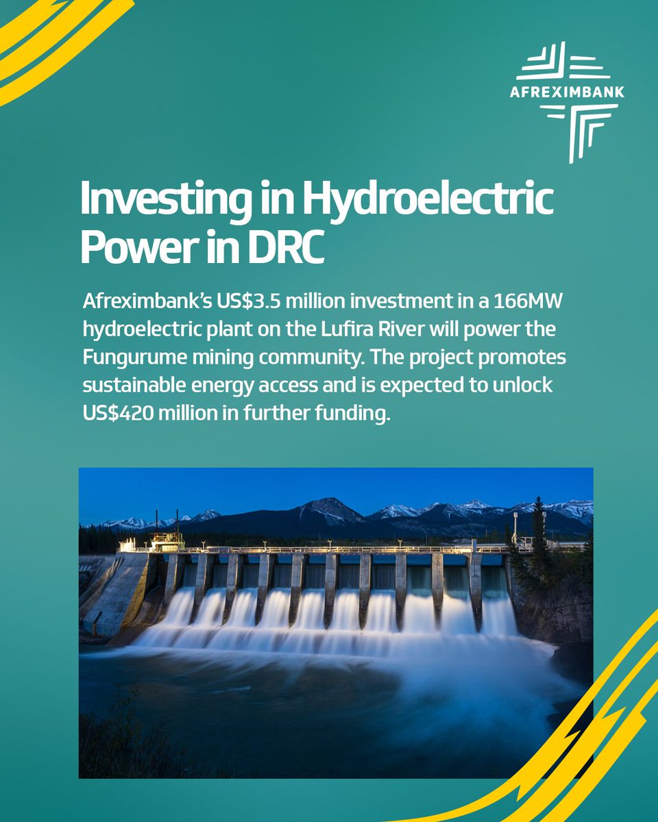afreximbank's tweet photo. Earth Day | Driving Africa’s Green Future

At Afreximbank, we’re not just financing development — we are powering Africa’s sustainable transformation.

From solar energy in Cameroon to electric mobility across the continent, we are investing in climate-smart infrastructure that builds resilience, fosters growth, and protects our planet.

Swipe through to explore four transformative climate initiatives we’re championing:

This is how we build a sustainable Africa — one investment at a time.

#EarthDay #Sustainability #ClimateAction #Afreximbank
