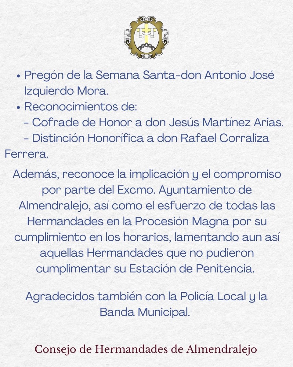 CONSEJOHH's tweet photo. 🗞️ ACTUALIDAD | VALORACIÓN CUARESMA Y SEMANA SANTA 2025 https://t.co/xJ2aqziohZ