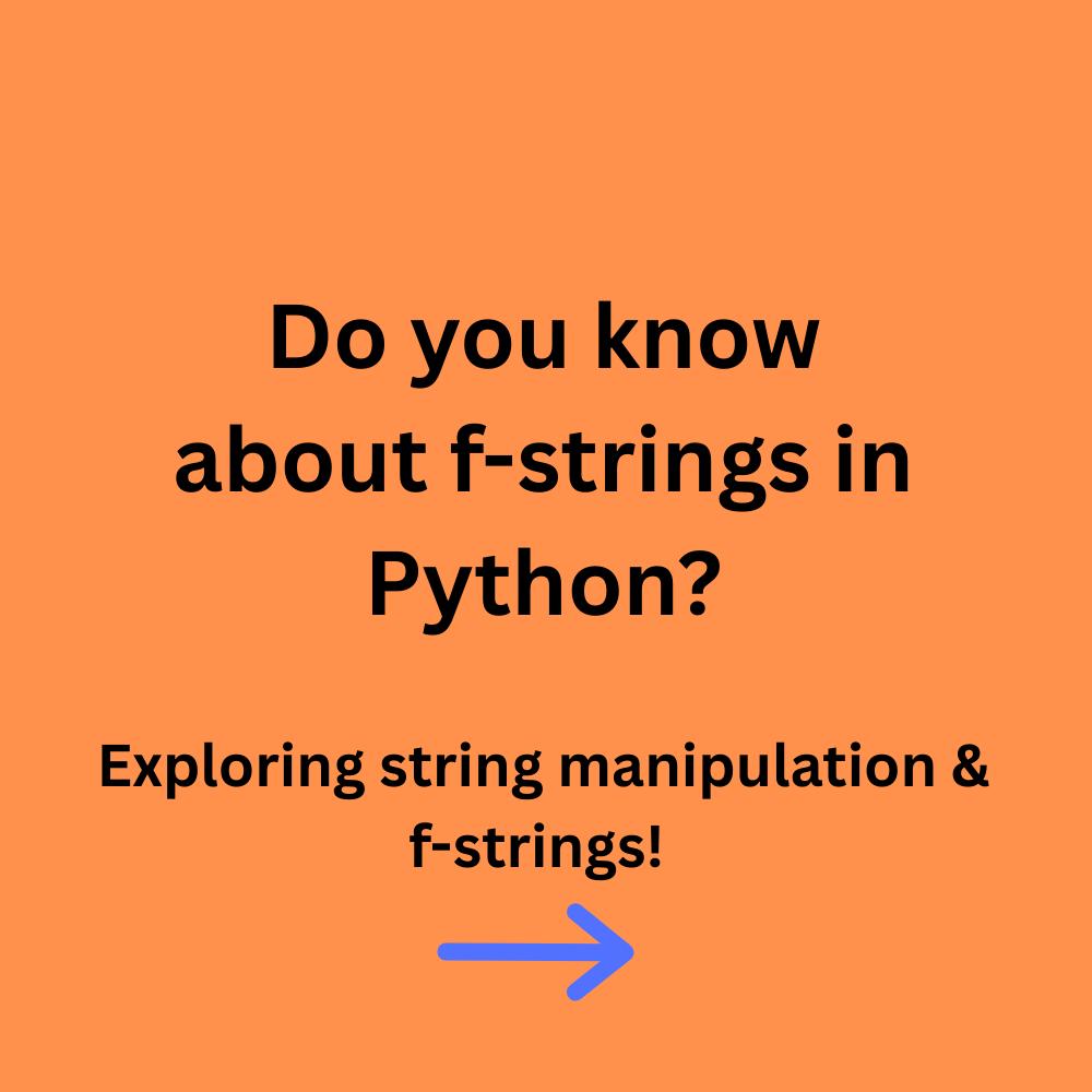 149shivamrajput's tweet image. Day 4: Mastering Strings &amp;amp; f-Strings in Python!
Today I solved Chapter 3 practice set and learned:
String methods like upper(),len()

String slicing (text[1:5])
f-strings for embedding variables!

👇Try this:

name = &quot;John&quot;
print(f&quot;Hello, {name}!&quot;)

#Python #LearnPython #fStrings