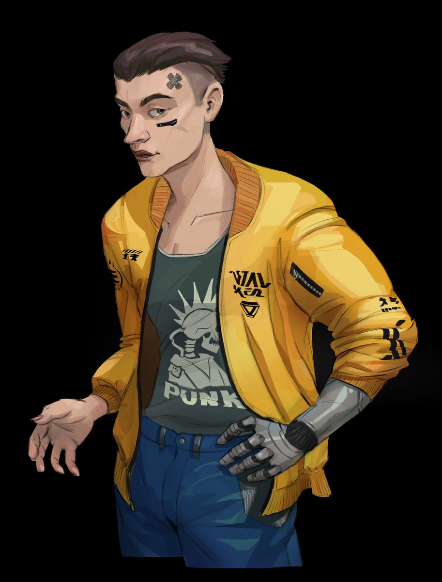 Some character work of <a href="/bhafcaurelius/">Zach</a>'s replicant. Thanks for giving me the chance to branch out and do a bit of cyberpunk.