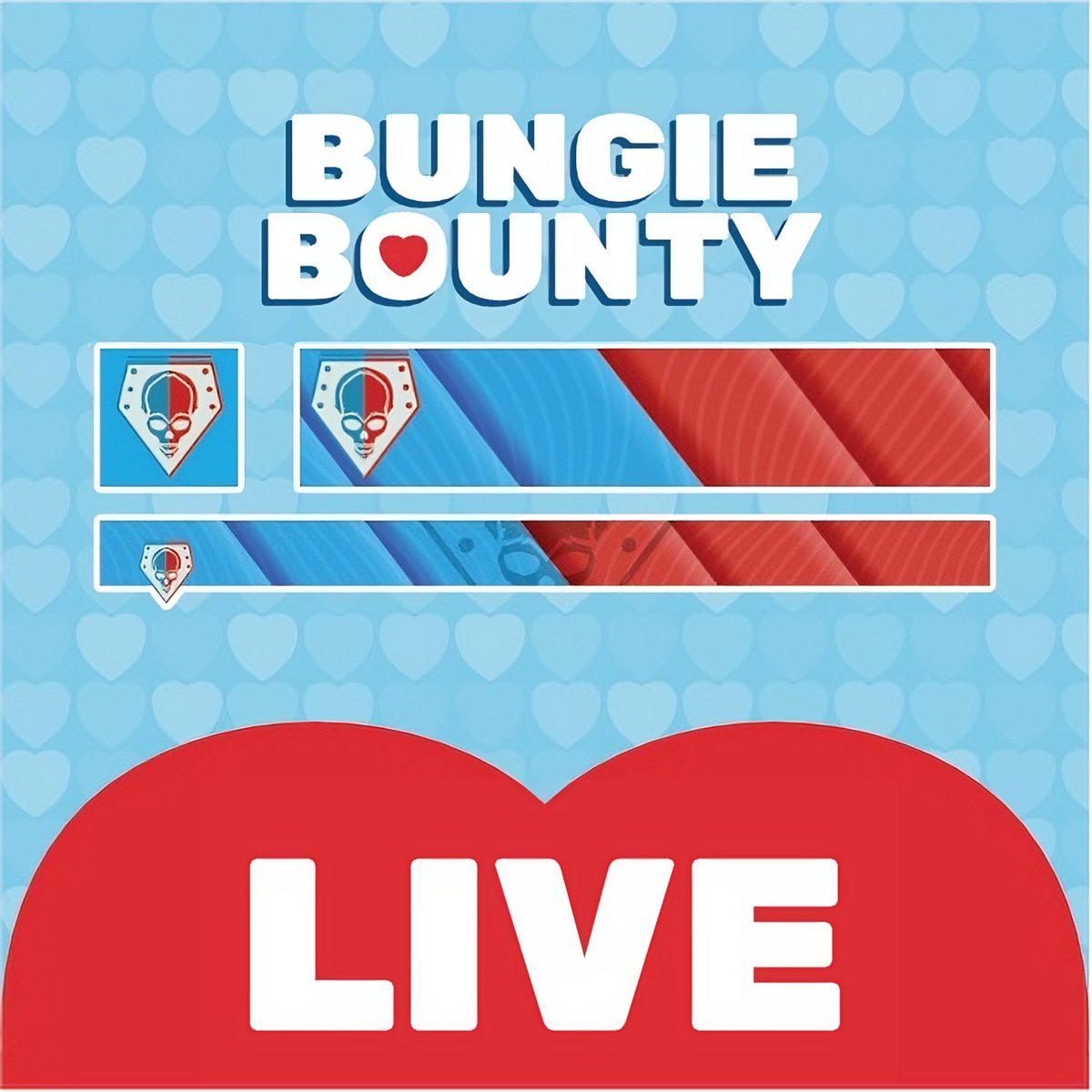 BungieLove's tweet photo. 🔴WE ARE LIVE!!
April edition of the Bungie Bounty for Good with our partners at @GuardiansMH starts NOW! Let's raise some funds to support mental health awareness, have some fun and giveaway cool stuff ❤️
📺: https://t.co/fbzK18kkli https://t.co/o4hqDO2shq