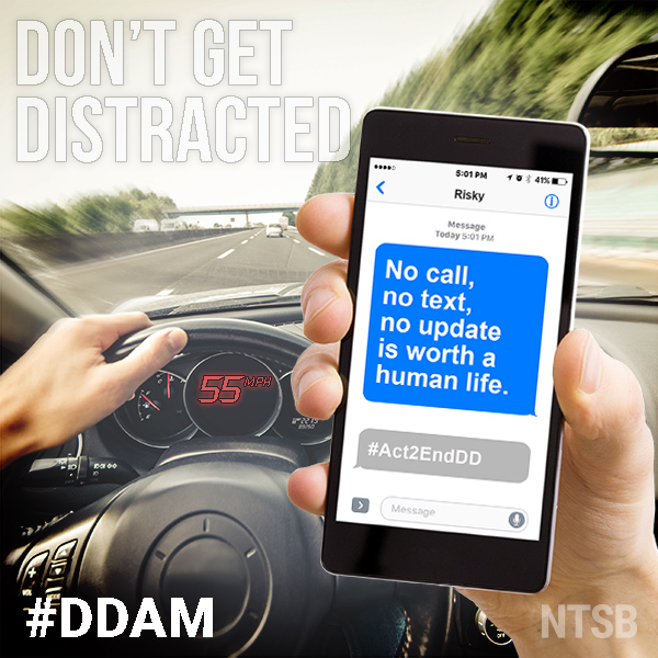 Texting while driving increases a teen's crash risk by 23 times. No call, text, livestream, or photo is worth a life. Drive distraction-free, every time. bit.ly/4luLvSL #Act2EndDD #TrafficSafety #DDAM2025