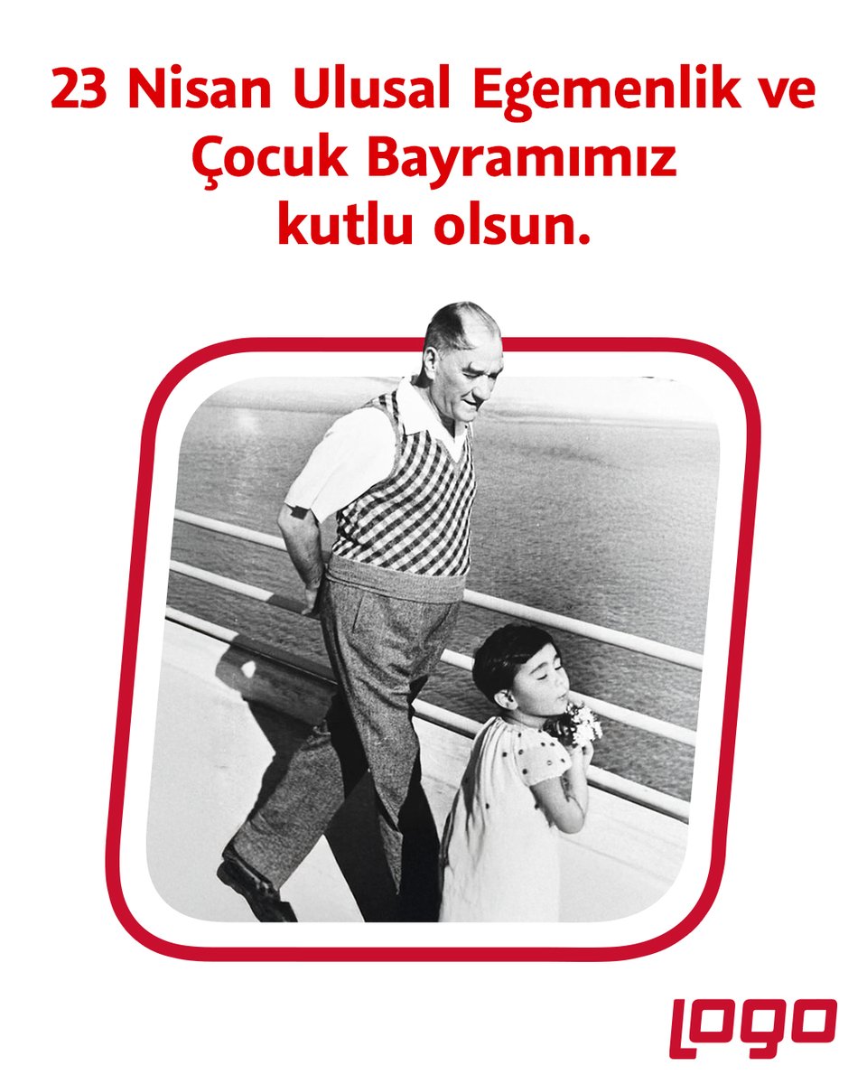 Dünyanın tek çocuk bayramı; bir liderin, çocuklara armağanı.
23 Nisan Ulusal Egemenlik ve Çocuk Bayramımız kutlu olsun!

#LogoYazılım #23Nisan #UlusalEgemenlikveÇocukBayramı