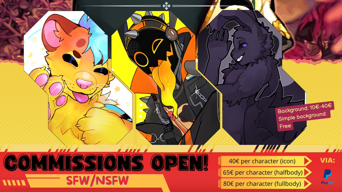 OPEN COMMISSIONS!!   
✮ MORE EXAMPLES -  
t.me/korimaart
 ✮ NSFW is okay👌 any gender, species... 
✮ Payment via  Paypal  
✮ My full price list: korimacommissions.carrd.co
✮ Contact me if you are interested

#Commission #furrycommision #furry #opencommissions