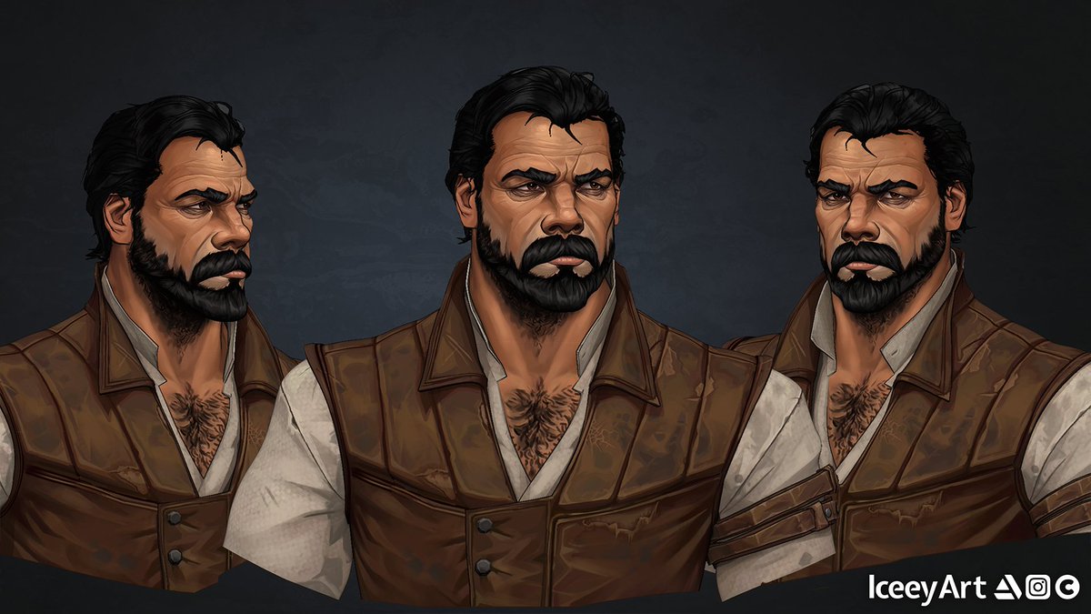 Honestly, the only reason I'd ever use Twitter again is to share my art with <a href="/robinhobb/">Robin Hobb</a> 

So here's Burrich, a 3D model done in the style of #arcane, painted and modeled by me :) 

#robinhobb #stylized3D #blender #zbrush #rote #farseer