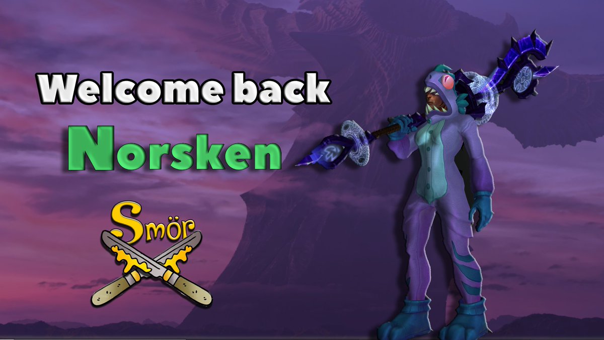 GuildSmor's tweet image. BIG NEWS! The young prodigy is back in Smör.
Welcome back @Norskenwow