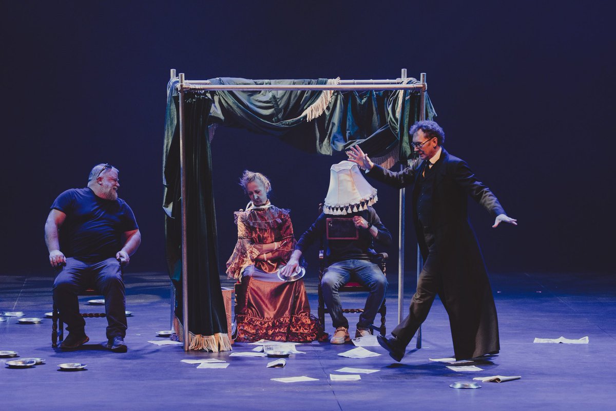 OuterbridgeMagi's tweet photo. Among the more theatrically charged moments in an Outerbridge performance is the Spirit Cabinet—an illusion that flirts openly with the supernatural. Marion, plays the role of a medium with uncanny ease. 

Photo credit: Stefan Constantin https://t.co/TsaMzs4Fdf