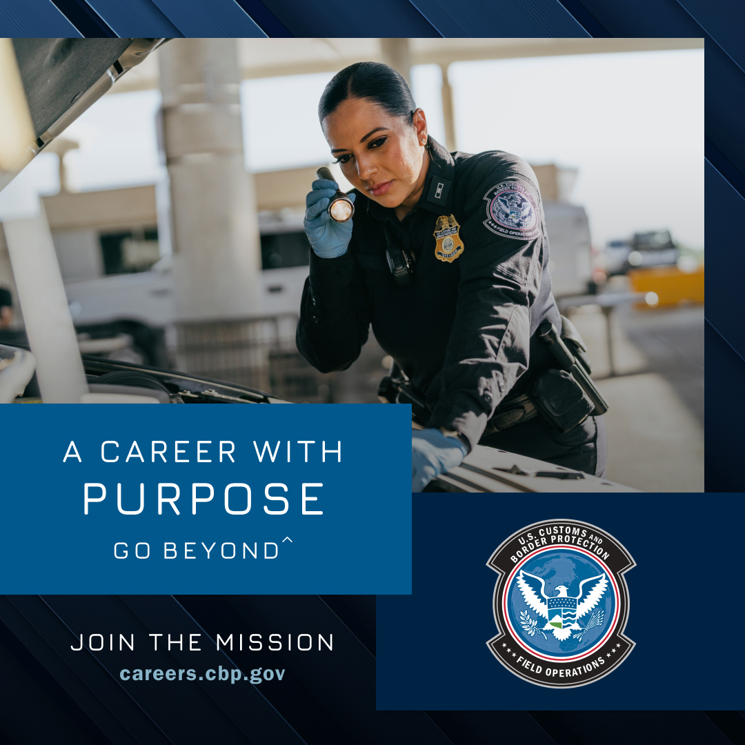 Officer [insert your last name here]. Sounds pretty good right? Be the frontline of defense to protect our nation from fentanyl and save lives.​

Find out how to apply: go.dhs.gov/oXV