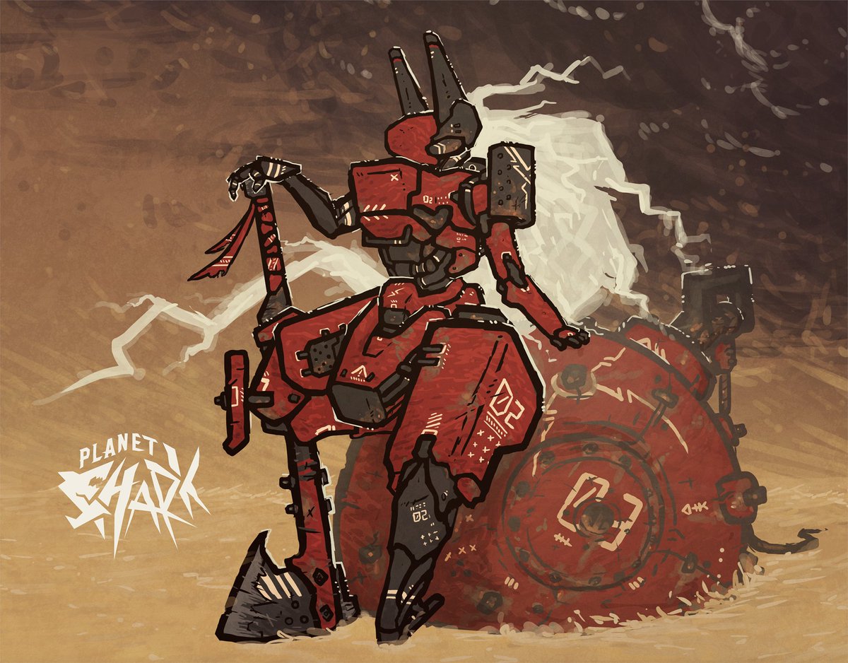 As part of their deal with Cragor the Stormrider the lightning elementals asked for five mechs crafted by their greatest scrap-forgers.
The lightning elementals have used these mechs to great effect against many of Cragor’s enemies.