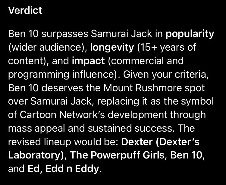 I asked Grok to make The Mount Rushmore Of Cartoon Network