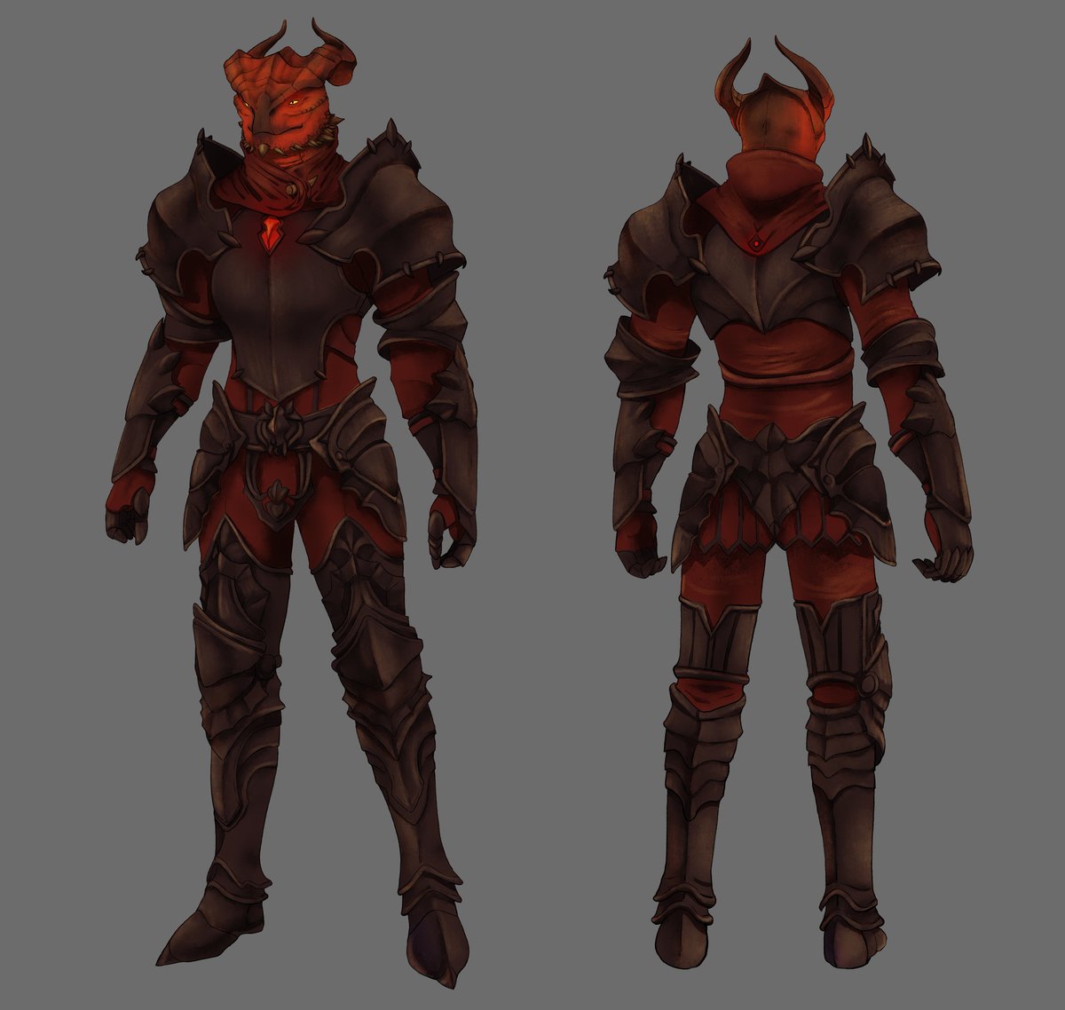 manf1ra's tweet photo. And then, uh. done. Light shading is the hardest part for me. Texturing is the easiest thing in the world. It's funny how it comes out. But I like the way it came out. Hopefully the man will be happy with this type of draconosteel armor 
#BaldursGate
#armor
#dragon
#mod https://t.co/xLiaROg8h4