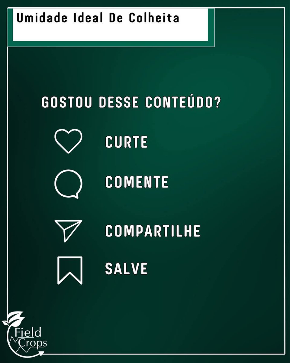 Você monitora a umidade dos grãos antes da colheita?
A faixa ideal é entre 13% e 15% — abaixo disso, o grão quebra; acima, apodrece ou exige mais secagem.

Ficar de olho nessa janela é essencial pra garantir produtividade e qualidade!

#FicaADica
#ColheitaNoPontoCerto
#Soja