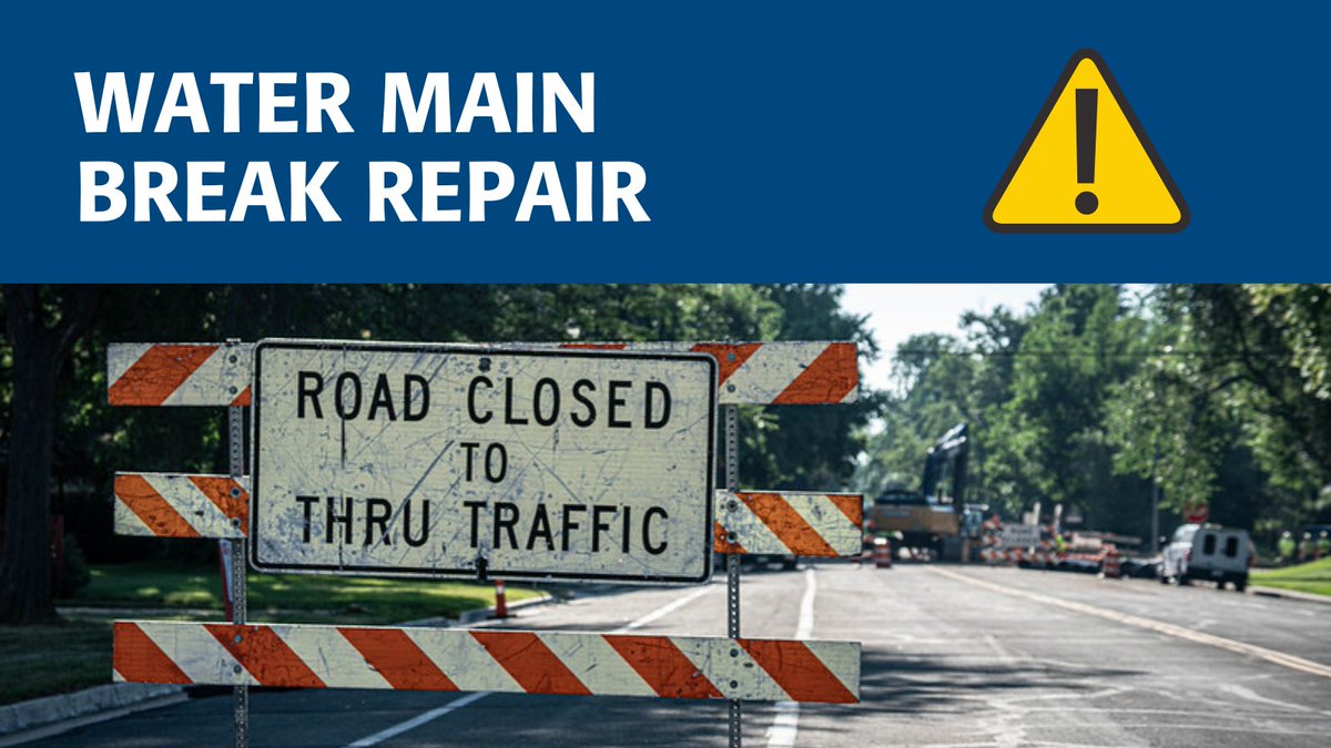 ⚠️Lemay is fully closed in both directions between Harmony and Horsetooth due to a water main break.

All traffic should use College or Timberline to avoid travel impacts, which may last through tomorrow. 

Crews do not expect water service to be interrupted.