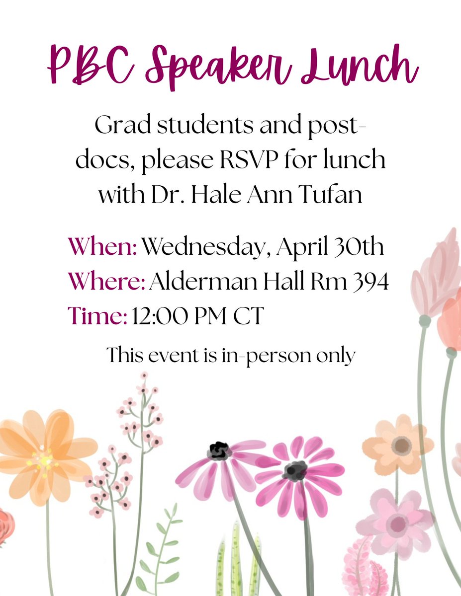 UMN Plant Breeding Center (@umnplantbreed) on Twitter photo Join Dr. Hale Ann Tufan for a graduate student/post-doc lunch discussion! Lunch will be provided by the Plant Breeding Center. This event is in-person only. Email plantbreed@umn.edu to sign-up! š± Join Dr. Hale Ann Tufan for a graduate student/post-doc lunch discussion! Lunch will be provided by the Plant Breeding Center. This event is in-person only. Email plantbreed@umn.edu to sign-up! š±