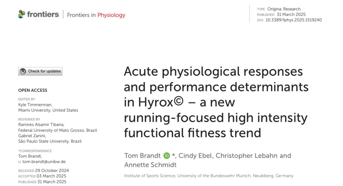 Hyrox© bajo el microscopio: lo que dice la ciencia

El primer estudio científico en analizarlo a fondo ya tiene respuesta:
➡️ Altísima intensidad
➡️ Enorme exigencia metabólica
➡️ Determinantes de rendimiento claros
Te lo explico aquí
🧵