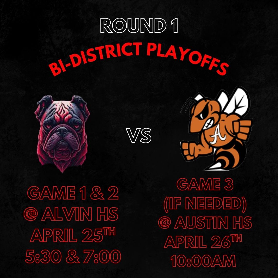 Austin Softball (@ahsbulldogsb) on Twitter photo Austin vs Alvin Bi-District Playoffs
See everyone Friday Night!! <a href="/AHSBulldogs/">AHS Bulldog Athletics</a> <a href="/SFAHS_Bulldogs/">Austin High School</a> <a href="/TXPrepSoftball/">Texas Prep Softball</a> <a href="/Txhighschoolsb/">Txhighschoolsoftball</a> Austin vs Alvin Bi-District Playoffs
See everyone Friday Night!! <a href="/AHSBulldogs/">AHS Bulldog Athletics</a> <a href="/SFAHS_Bulldogs/">Austin High School</a> <a href="/TXPrepSoftball/">Texas Prep Softball</a> <a href="/Txhighschoolsb/">Txhighschoolsoftball</a>