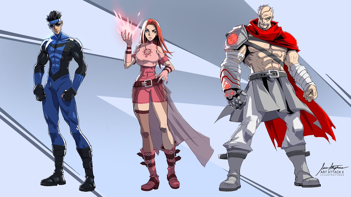 art_attackx's tweet image. My Invincible Rivals video is finally up featuring my renditions of Mark, Atom Eve and Conquest. I go over my creative thought process. Check it out in the link in the thread.