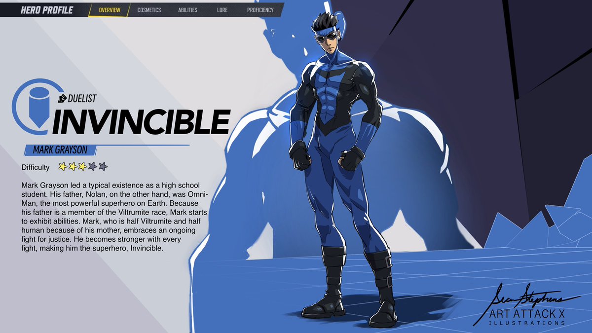 art_attackx's tweet image. My Invincible Rivals video is finally up featuring my renditions of Mark, Atom Eve and Conquest. I go over my creative thought process. Check it out in the link in the thread.