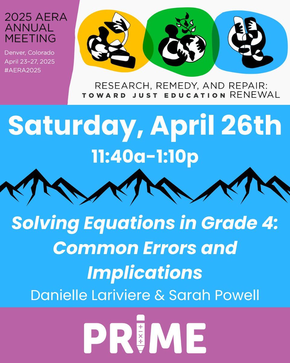 In Denver on Saturday at #AERA2025? Join me and Danielle Lariviere for a talk about common calculation errors.