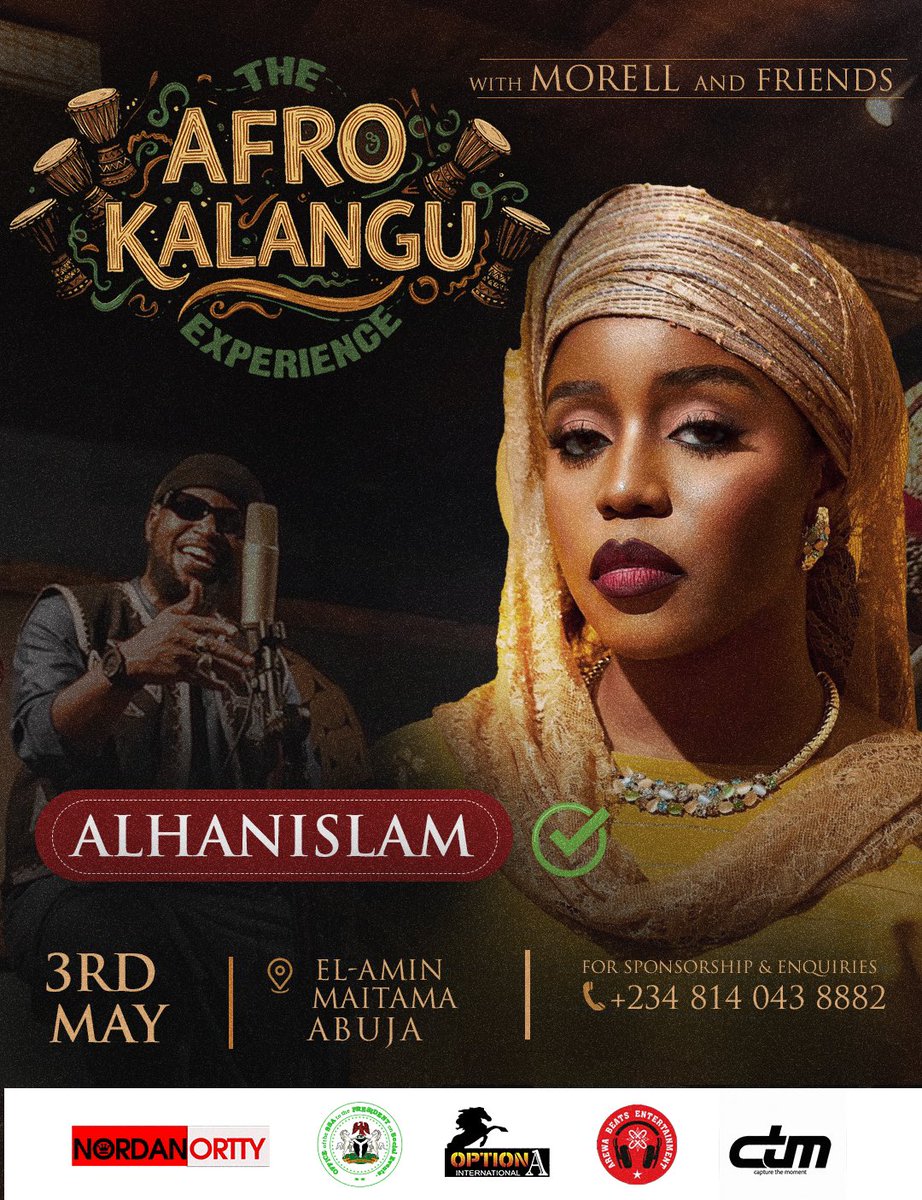 imorellakilah's tweet photo. A breath of fresh air in the FCT, first of its kind. Come enjoy #TheAfroKalanguExperience on the 3rd of May!! Tickets : https://t.co/pfnXhclVT5… #Nagode https://t.co/Mpa9E1bR8B