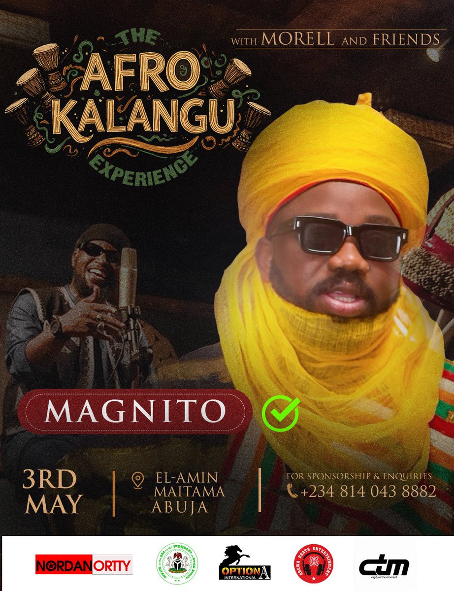 imorellakilah's tweet photo. A breath of fresh air in the FCT, first of its kind. Come enjoy #TheAfroKalanguExperience on the 3rd of May!! Tickets : https://t.co/pfnXhclVT5… #Nagode https://t.co/Mpa9E1bR8B