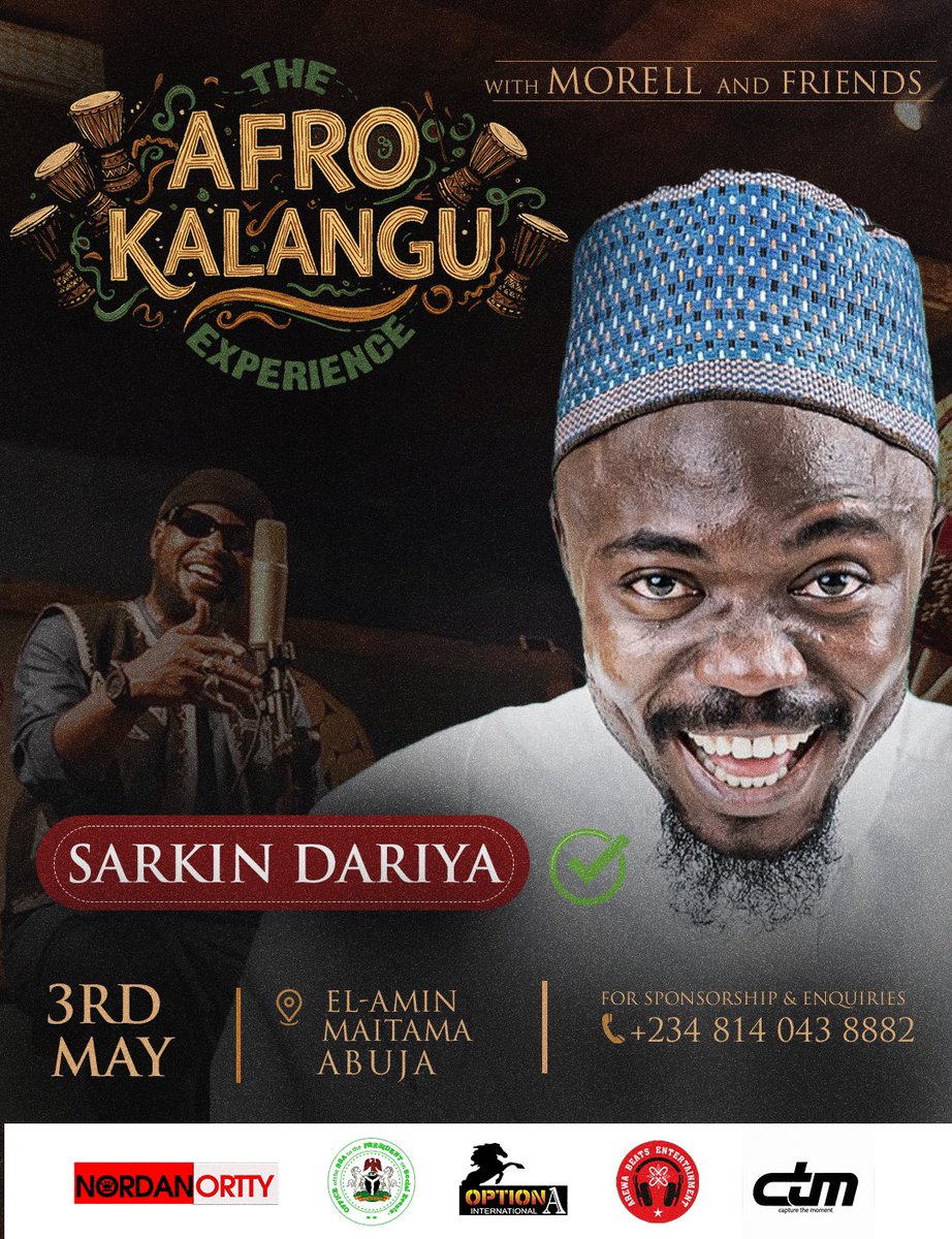 imorellakilah's tweet photo. A breath of fresh air in the FCT, first of its kind. Come enjoy #TheAfroKalanguExperience on the 3rd of May!! Tickets : https://t.co/pfnXhclVT5… #Nagode https://t.co/Mpa9E1bR8B