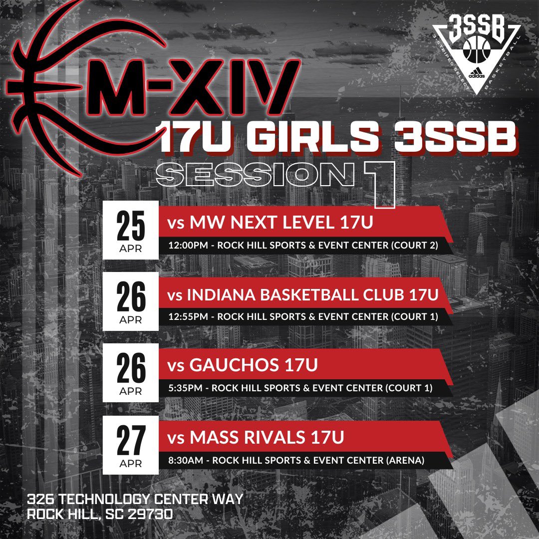 Bronwyn How (@bronwyn_how) on Twitter photo Here’s my schedule for the 3SSB Session 1 in Rock Hill, SC!
<a href="/3SSBGCircuit/">3Stripes Select Basketball Girls Circuit</a> <a href="/M14Hoops_Girls/">Team M-XIV Girls</a> Here’s my schedule for the 3SSB Session 1 in Rock Hill, SC!
<a href="/3SSBGCircuit/">3Stripes Select Basketball Girls Circuit</a> <a href="/M14Hoops_Girls/">Team M-XIV Girls</a>