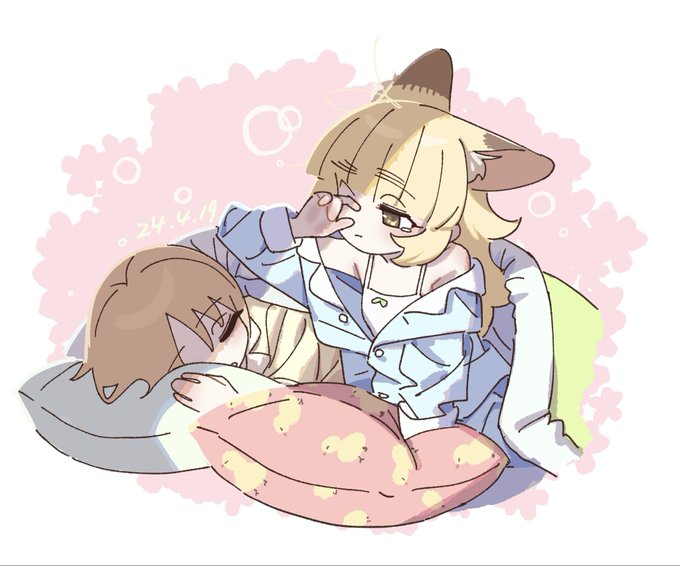 一年前の寝起きです 