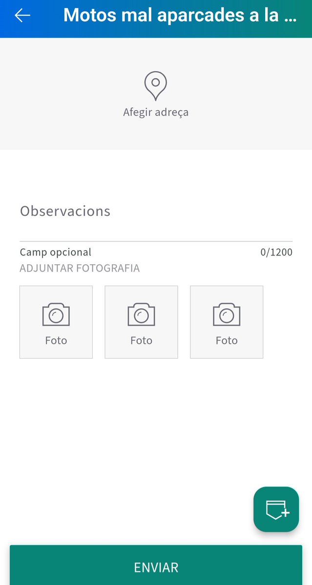 🛵🏍️ Es poden reportar les motos mal aparcades a "BCN a la butxaca" (dins de "Incidències a la via pública") 👇