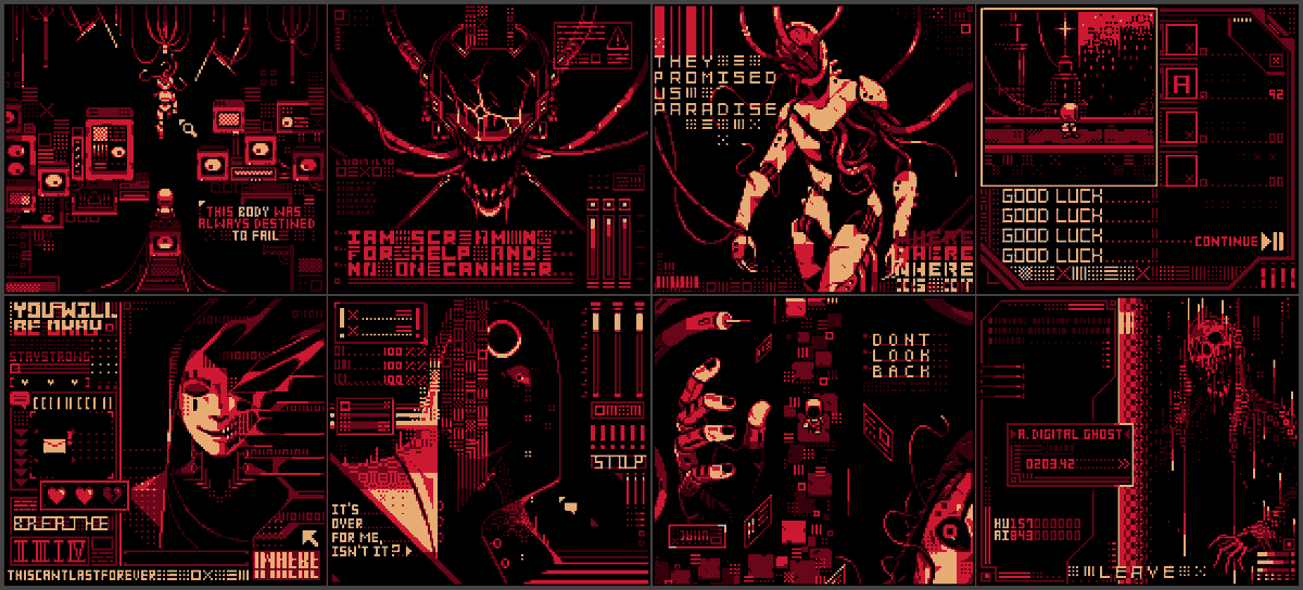 "Ah jeez ya got your mind stuck in a digital hellscape."