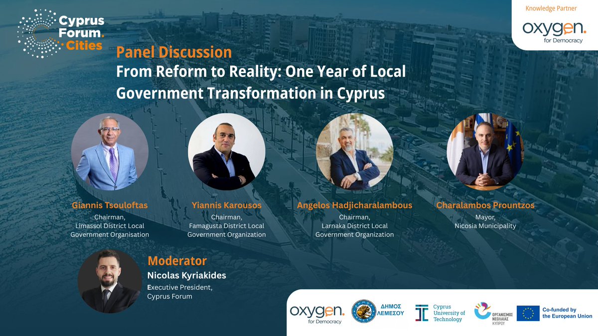 From Reform to Reality: One Year of Local Government Transformation in Cyprus

#CyprusForumCities #LocalGovernment #Governance #PolicyInPractice #CyprusReform #PublicAdministration