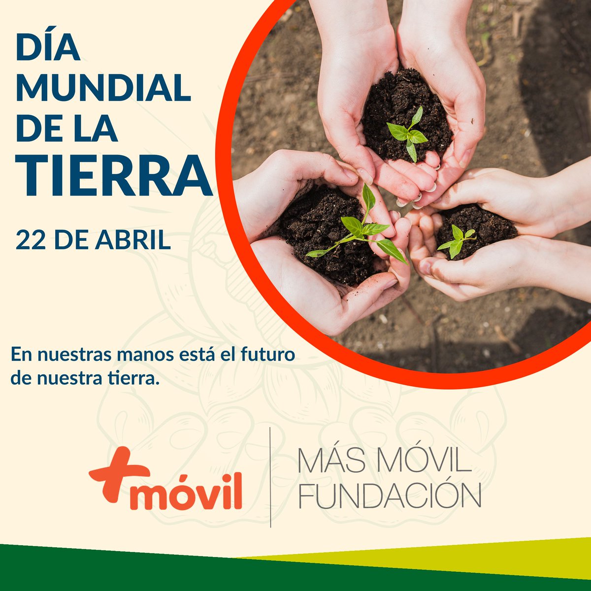 ¡Hoy celebramos nuestro planeta!  Desde la Fundación Más Móvil, reafirmamos nuestro compromiso con un futuro sostenible. Cada acción cuenta en la construcción de un mañana más verde y equitativo. Juntos, podemos marcar la diferencia. #DíaDeLaTierra #MedioAmbiente #Sostenibilidad