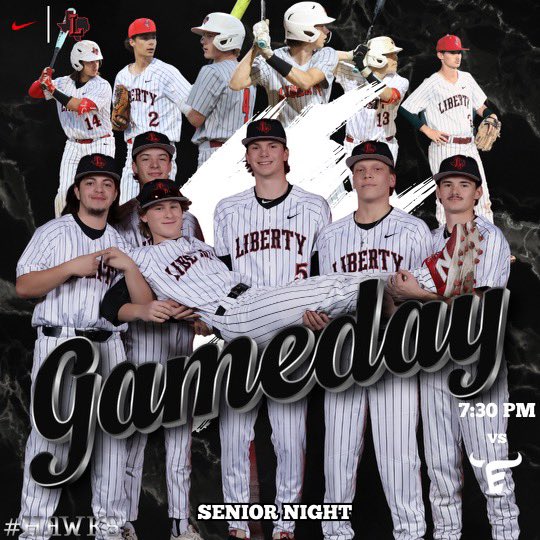 🚨🚨Gameday Alert🚨🚨

It’s Senior Night here at The Nest! Come out and support these guys that have impacted our program over the last 4 years as we take on Emerson in our last series of district play!

First pitch set for 7:30 

#HAWKS #BeCritical