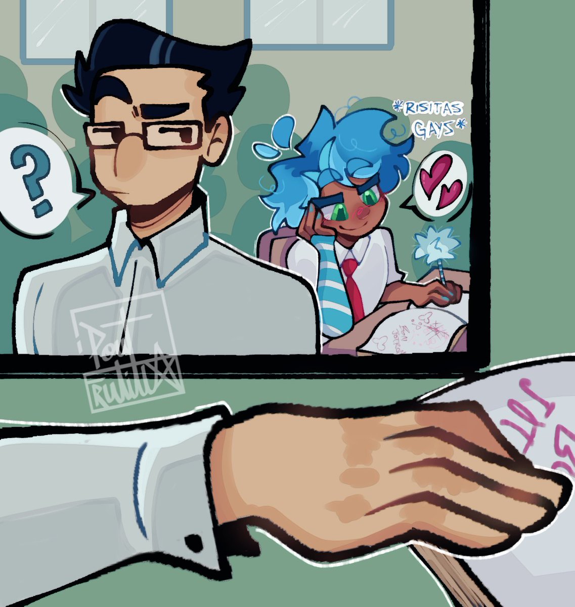 punkfrutilla's tweet photo. La taza va en la cagada #FHS #FNAFHS https://t.co/4oBUUMnXYI