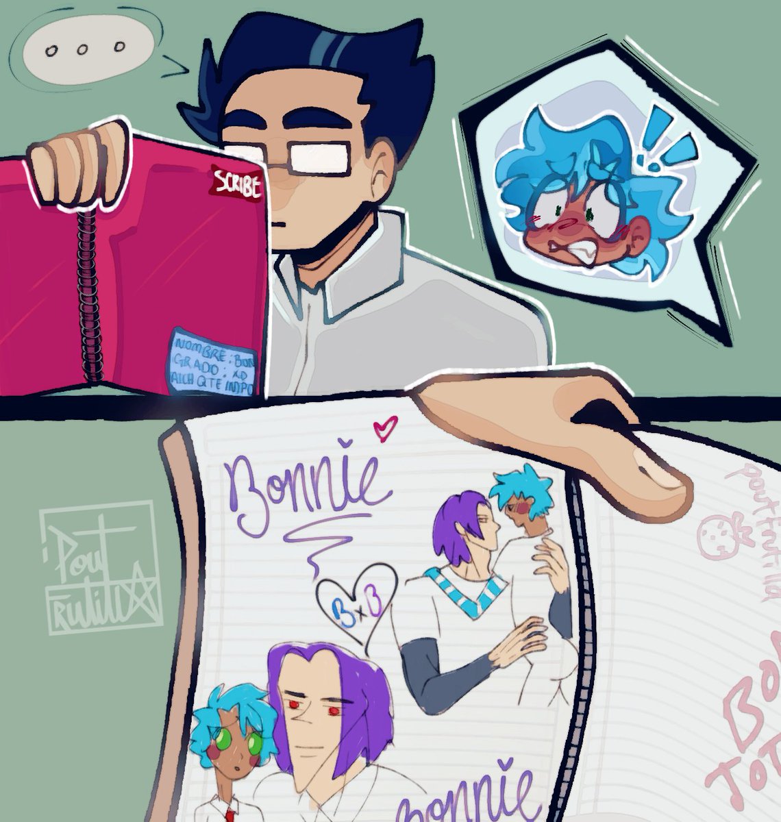 punkfrutilla's tweet photo. La taza va en la cagada #FHS #FNAFHS https://t.co/4oBUUMnXYI