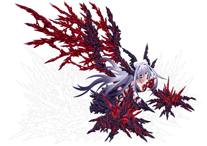 ようやくキャラ部分塗れた 禍々しい… ドラゴンというか怪獣みたいな感じでいいね 疲れたけど今週中には完成させたい