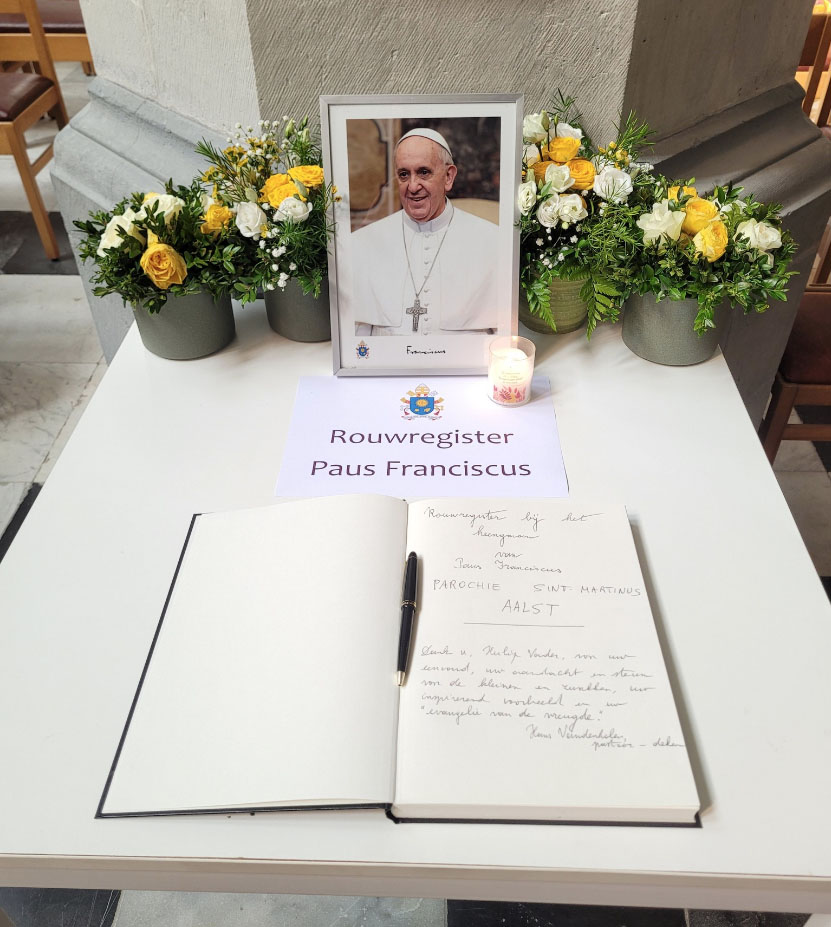 Rouwregister bij het overlijden van paus Franciscus...
persregiodender.be/index.php/rouw…