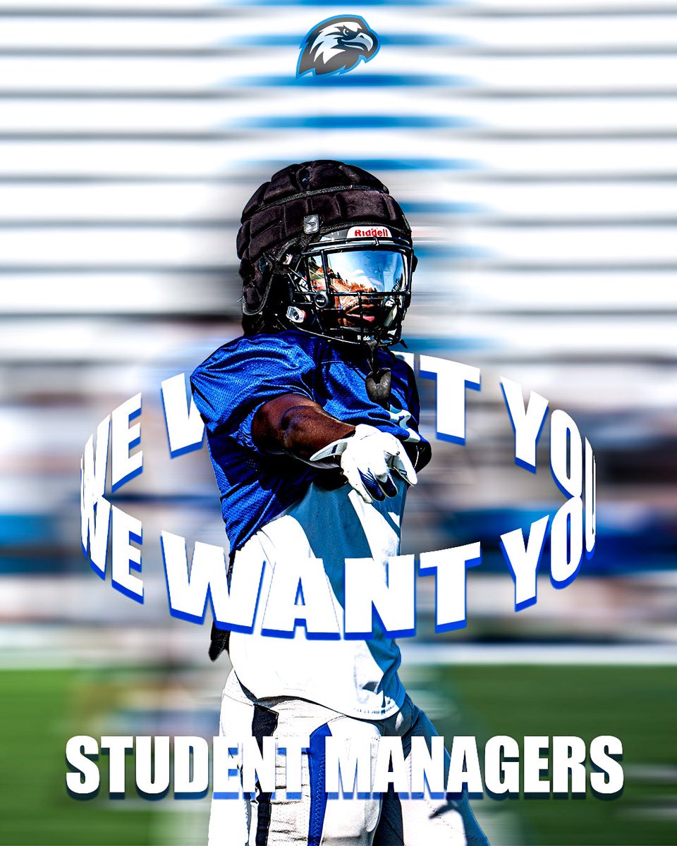 FaulknerFootball (@faulknerftbl) on Twitter photo Current and Future Eagles!
We are looking for students to come work with Faulkner Football‼️
⚠️Scholarship Money Available⚠️
Roles would include:
- Equipment
- Video
- Coaching
- Data entry
- Recruiting
Please contact <a href="/CoachCTrice/">Camden Trice</a> or email him at ctrice@faulkner.edu Current and Future Eagles!
We are looking for students to come work with Faulkner Football‼️
⚠️Scholarship Money Available⚠️
Roles would include:
- Equipment
- Video
- Coaching
- Data entry
- Recruiting
Please contact <a href="/CoachCTrice/">Camden Trice</a> or email him at ctrice@faulkner.edu